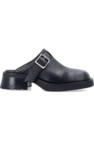 Miista Schoenen, Dames, Zwart, 38 EU, Leer, Stijlvolle Aroa Mules voor vrouwen