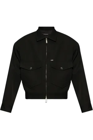 Dsquared2 Jassen, Heren, Zwart, S, Wol, Jas met Zakken