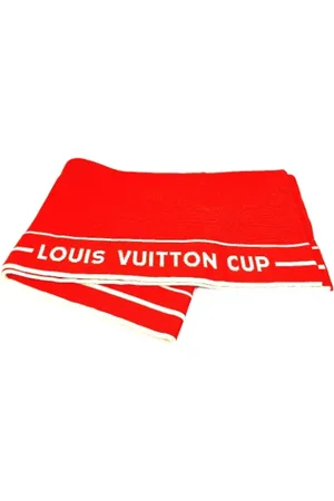 LOUIS VUITTON Pre-owned, Dames, Oranje, ONE Size, Katoen, Pre-owned Cotton scarves