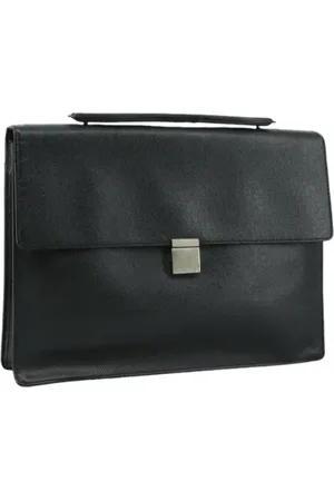 LOUIS VUITTON Pre-owned, Dames, Zwart, ONE Size, Leer, Pre-owned Leather briefcases