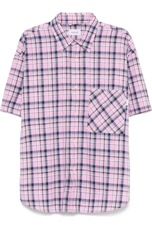 AMISH Overhemden, Heren, Roze, S, Katoen, Rosa Shirt voor Mannen