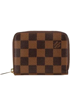 LOUIS VUITTON Pre-owned, Dames, Bruin, ONE Size, Pre-owned Canvas wallets