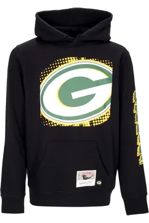 Mitchell & Ness Sweatshirts & Hoodies, Heren, Zwart, M, Katoen, Green Bay Packers Hoodie NFL 7.0