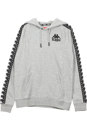 Kappa Sweatshirts & Hoodies, Heren, Grijs, L, Heren Hoodie in Grijs en Zwart