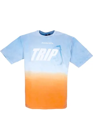 MAUNA KEA Tops, Heren, Veelkleurig, L, Katoen, Triple J Cyan/Orange Degrade Tee