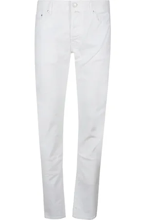 Jacob Cohen Jeans, Heren, Wit, W36, Katoen, Slim Fit Jeans met 5 Zakken