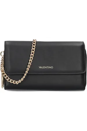VALENTINO Tassen, Dames, Zwart, ONE Size, Zwarte Pochette Portemonnee Stijlvol Must-Have
