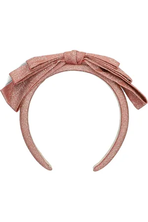Konges Sløjd Accessoires, Dames, Roze, ONE Size, Glitter Bow Hairbrace Haaraccessoire
