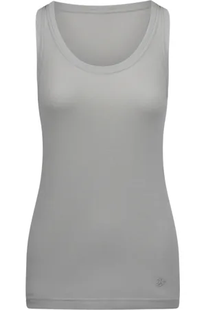 Jil Sander Tops, Dames, , M, Katoen, Gelaagde katoenen tanktop
