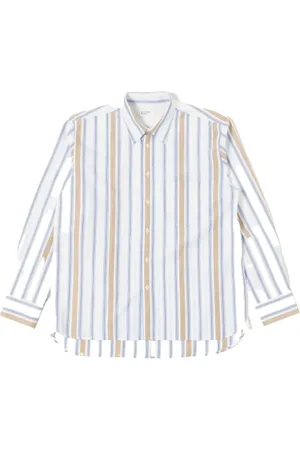 Universal Works Overhemden, Heren, Veelkleurig, XL, Katoen, Lui Dag Gestreepte Chemise