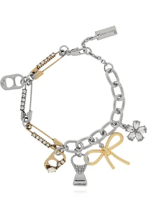 Marc Jacobs Accessoires, Dames, Grijs, ONE Size, Armband met Bedels