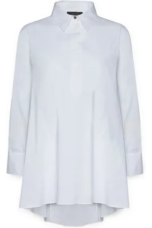 Elena Miro Blouses & Shirts, Dames, Wit, XS, Katoen, Wijde popeline shirt