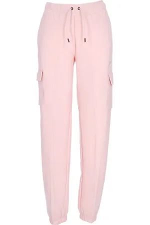 Nike Broeken, Dames, Roze, L, Katoen, Essentiële Fleece Cargo Broek