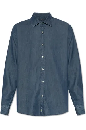 Paul & Shark Overhemden, Heren, Blauw, 4Xl, Katoen, Katoenen overhemd