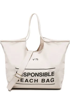 V°73 Tassen, Dames, Wit, ONE Size, Polyester, Witte Polyester Schoudertas met Logo