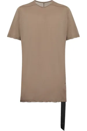 Rick Owens Tops, Heren, Bruin, M, Katoen, Katoenen T-shirt