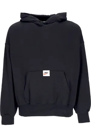 Nike Sweatshirts & Hoodies, Dames, Zwart, M, Katoen, Sportswear Fleece Hoodie Zwart/wit