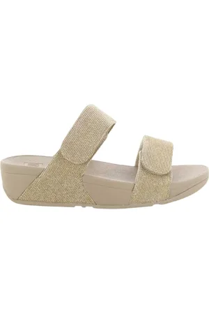 FitFlop Schoenen, Dames, Geel, 39 EU, Gouden Lulu Verstelbare Shim Schoenen