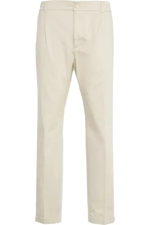 CRUNA Broeken, Heren, , XL, Witte Tapered Fit Broek Mitte