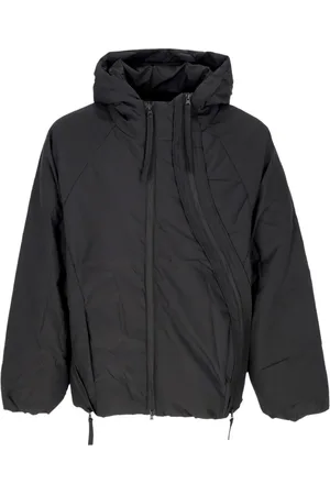 Acupuncture Jassen, Heren, Zwart, XL, Polyester, Zwarte Puffer Hoge Kraag Donsjas