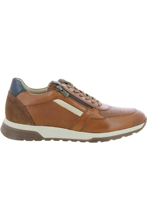 Fluchos Schoenen, Heren, Bruin, 40 EU, Cognac Leren Herenschoenen Louis