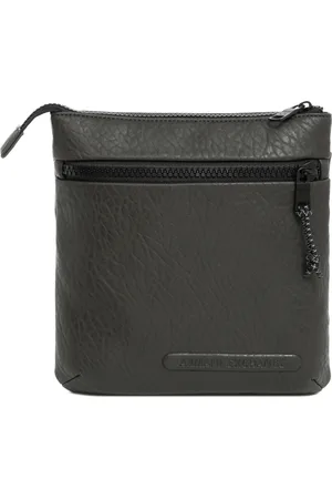 Armani Exchange Tassen, Heren, Groen, ONE Size, Polyester, Stijlvolle Crossbody Tas met Verstelbare Band