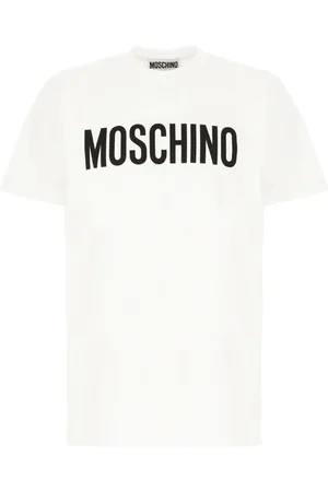 Moschino Tops, Heren, Wit, S, Katoen, Casual katoenen T-shirt voor mannen