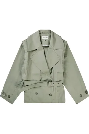 Munthe Mantels, Dames, Groen, L, Korte Trenchcoat Dust