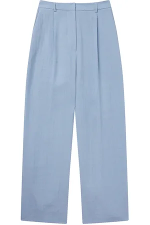 Munthe Broeken, Dames, Blauw, L, Elegante Lichtblauwe Broek