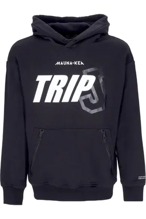 MAUNA KEA Sweatshirts & Hoodies, Heren, Zwart, XL, Katoen, Zwarte Lichtgewicht Hoodie met Triple J