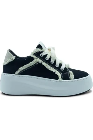 vic matiè Schoenen, Dames, Zwart, 36 EU, Katoen, Golf Schoen Franjes Zwart