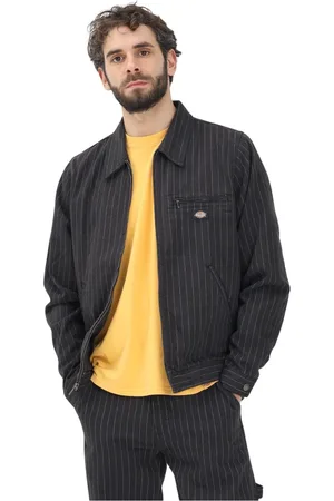 Dickies Jassen, Heren, Zwart, M, Denim, Zwarte Denim Painter Service Jas