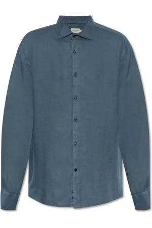 Paul & Shark Overhemden, Heren, Blauw, 3Xl, Linnen, Linnen Overhemd