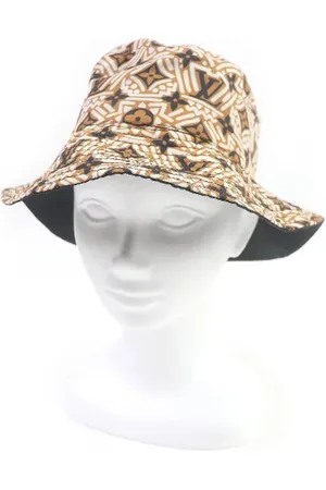 LOUIS VUITTON Pre-owned, Heren, Bruin, ONE Size, Polyester, Pre-owned Fabric hats