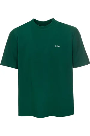 Arte Antwerp Tops, Heren, Groen, S, Katoen, Spiral Print Logo T-Shirt