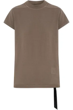 Rick Owens Tops, Dames, Bruin, S, Katoen, Katoenen T-shirt