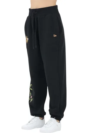 New Era Broeken, Dames, Zwart, M, Bloemen MLB Sportieve Broek Dames Zwart