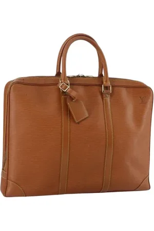 LOUIS VUITTON Pre-owned, Dames, Bruin, ONE Size, Leer, Pre-owned Leather briefcases
