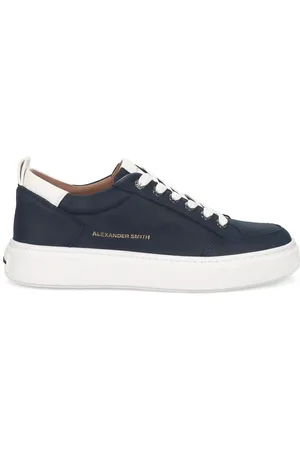 Alexander Smith Schoenen, Heren, Blauw, 45 EU, Blauwe Bond Street Sneakers