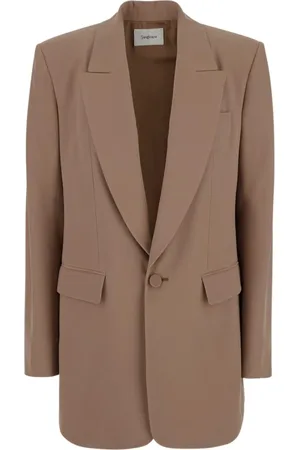 Saint Laurent Jassen, Dames, Bruin, S, Zijden Jas