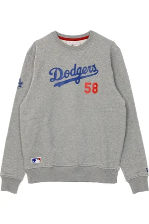 New Era Sweatshirts & Hoodies, Heren, Grijs, M, Katoen, Dodgers Script Crew Sweatshirt
