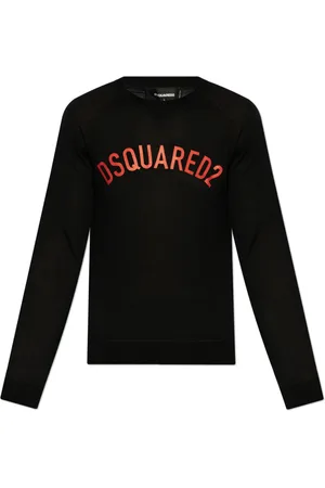 Dsquared2 Truien, Heren, Zwart, XL, Wol, Wollen Trui