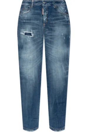 Dsquared2 Jeans, Dames, Blauw, XS, Katoen, Jeans Medium Waist Jennifer