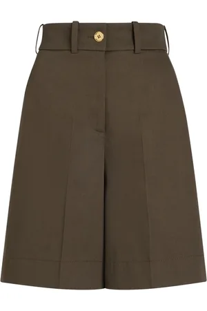 Patou Korte broeken, Dames, Bruin, S, Katoen, Bruine Shorts voor Vrouwen