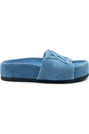 vic matiè Schoenen, Dames, Blauw, 37 EU, Denim, Bubble pantoffel lichtblauwe Denim
