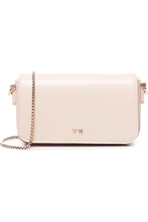 V°73 Tassen, Dames, Roze, ONE Size, Roze Flap Tas met Kettingriem