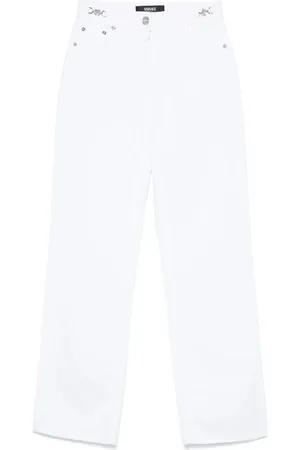 VERSACE Jeans, Dames, Wit, W26, Denim, Witte Denim Jeans
