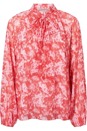 RUE de FEMME Blouses & Shirts, Dames, Rood, S, Polyester, Elegante Emilie Blouse in Mars Rood