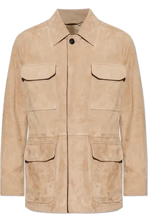 BRIONI Jassen, Heren, , L, Suède, Suède jas