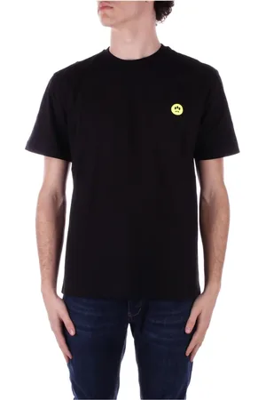 BARROW Tops, Heren, Zwart, S, Katoen, Zwart Logo T-shirt Polo Unisex
